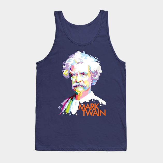 Mark Twain Tank Top by Mulyadi Walet